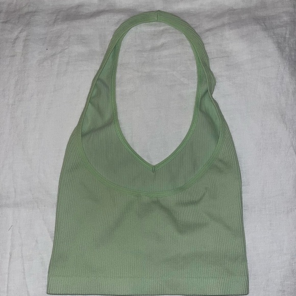 Aritzia Ribbed Halter Tank Top - Picture 2 of 3